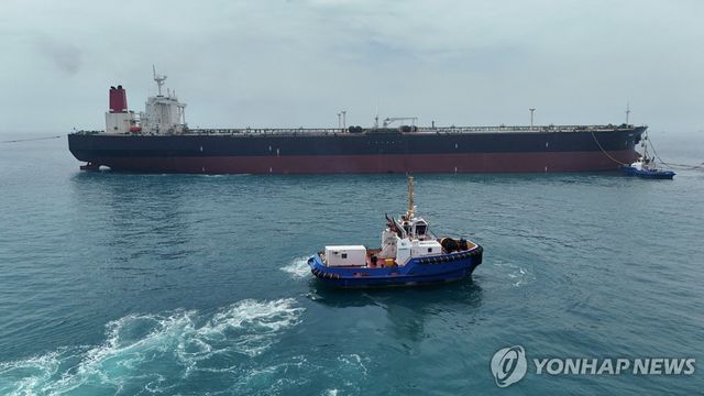 걸프해역의 유조선