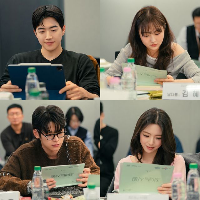 tvN '최애의 사원' 배우 강훈, 김혜준, 신유나, 차우민(왼쪽 위부터 시계 방향)