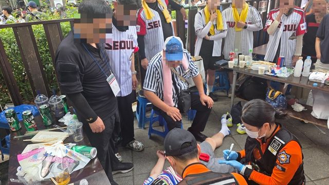 응급 구조 현장 사진