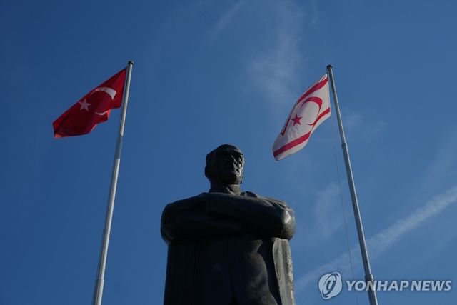 북키프로스의 튀르키예 깃발