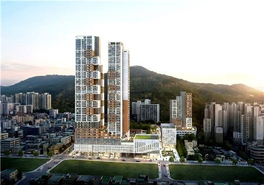 면목 행정문화중심 복합타운 개발사업 조감도