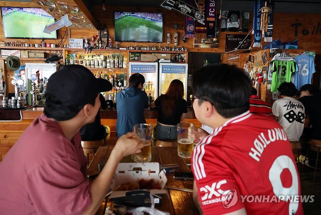 오늘은 아침부터 맥주