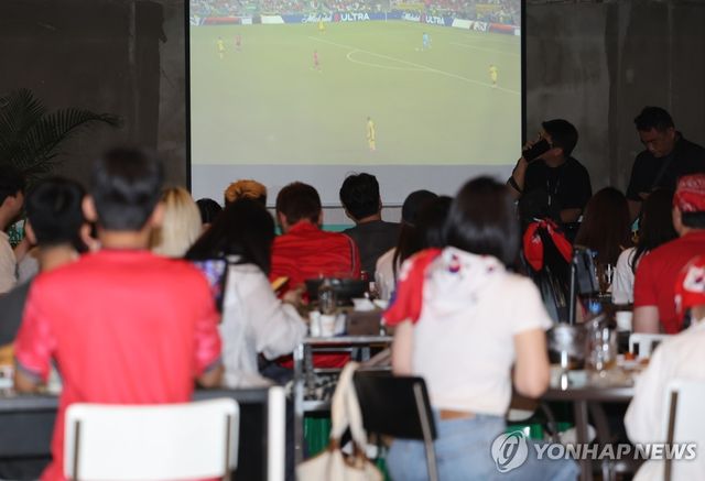 대한민국-남아공, 응원하는 시민들