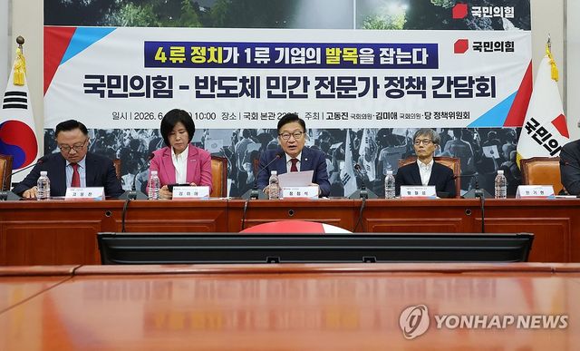 국민의힘, 반도체 민간 전문가 정책 간담회