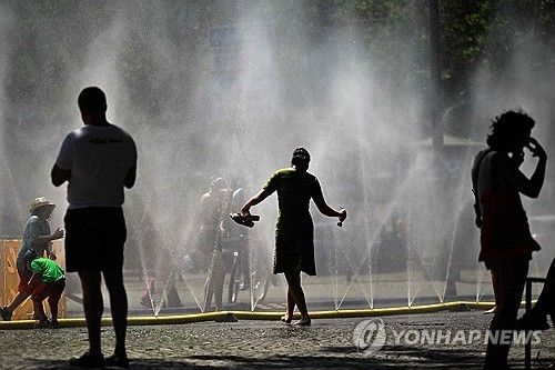 폭염이 덮친 독일 쾰른 [AFP 연합뉴스. 재판매 및 DB 금지] 