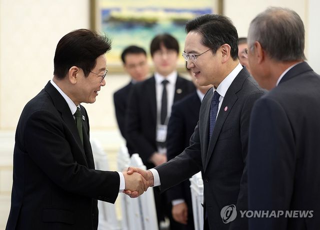 이재명 대통령과 이재용 회장