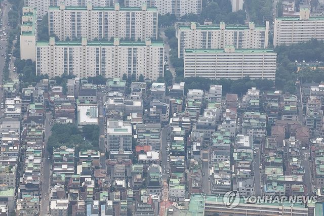 서울 시내 아파트와 빌라 단지