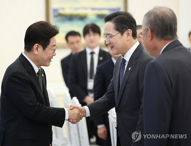 이재명 대통령과 이재용 회장