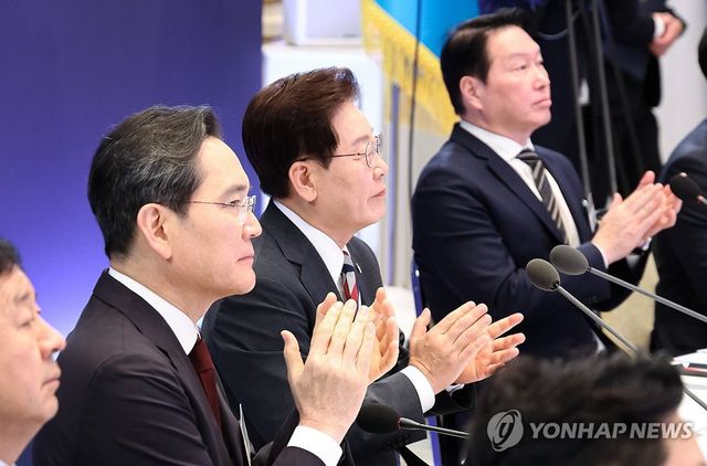 이재명 대통령과 이재용ㆍ최태원 회장
