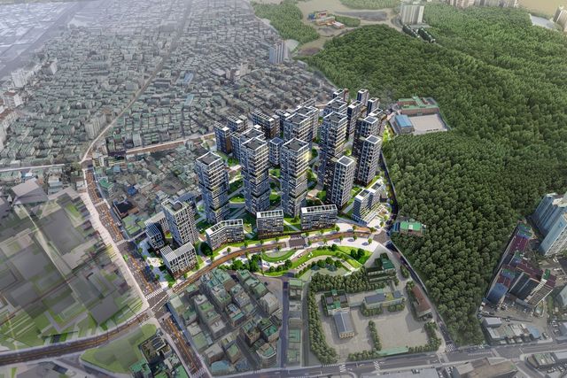 독산2동 380 일대 재개발 신통기획 예상 조감도