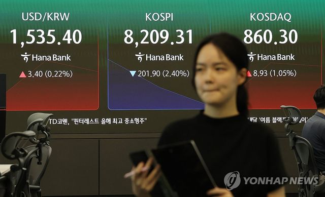 코스피 하락 출발...코스닥은 상승