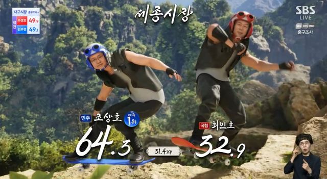 SBS 개표방송 