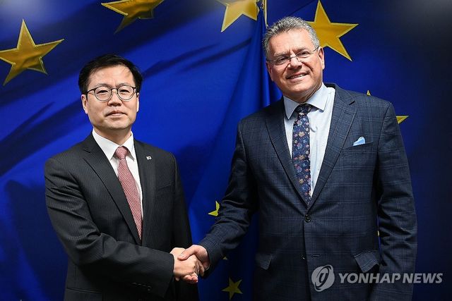 여한구 본부장, EU 집행위 통상·경제안보 담당 집행위원 면담