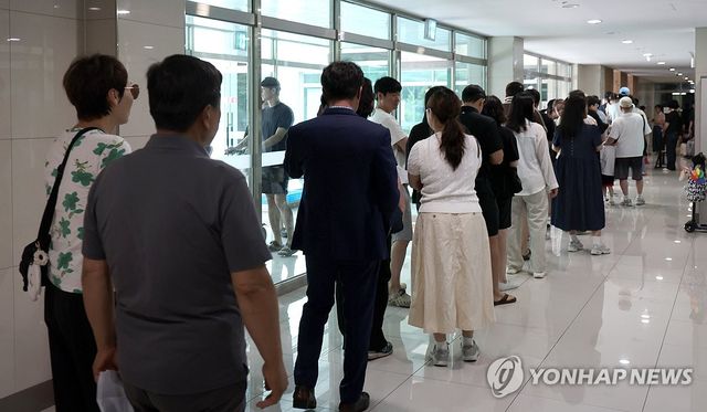 지방선거 유권자 투표 줄