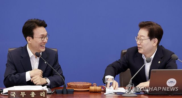 이재명 대통령과 김민석 국무총리