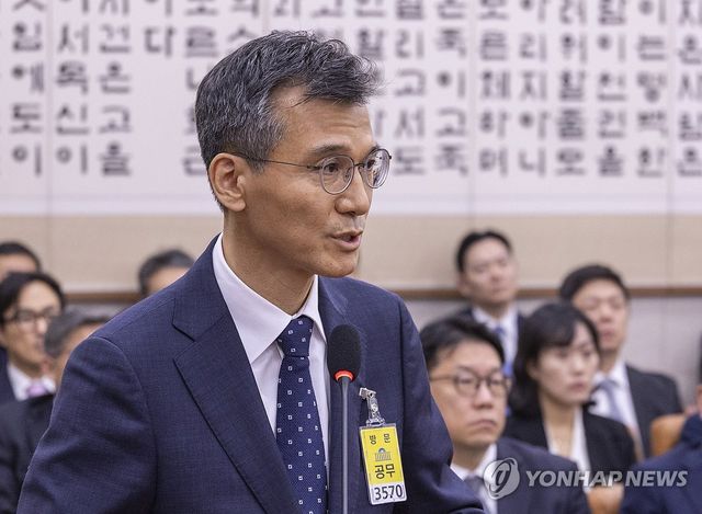 국감에서 답변하는 김성동 대검 감찰부장