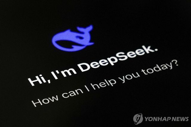 중국의 대표 고효율 AI인 딥시크의 로고 