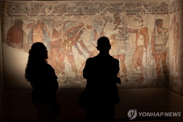 이탈리아 정부가 매입한 에트루리아 무덤 벽화