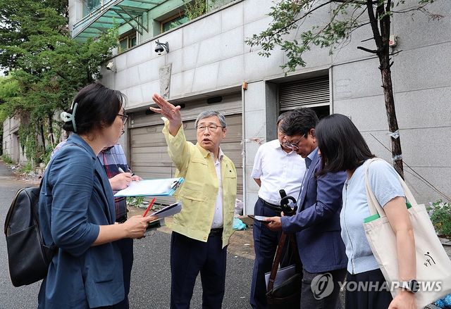 정근식 서울시교육감, 신설초 예정지 안전점검