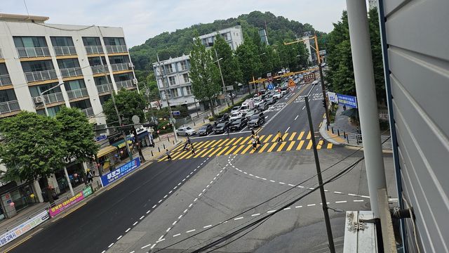 대아아파트 앞 교차로