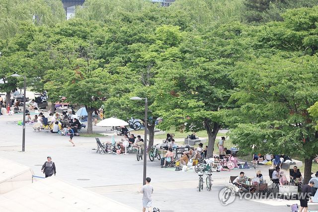 시원한 그늘 아래
