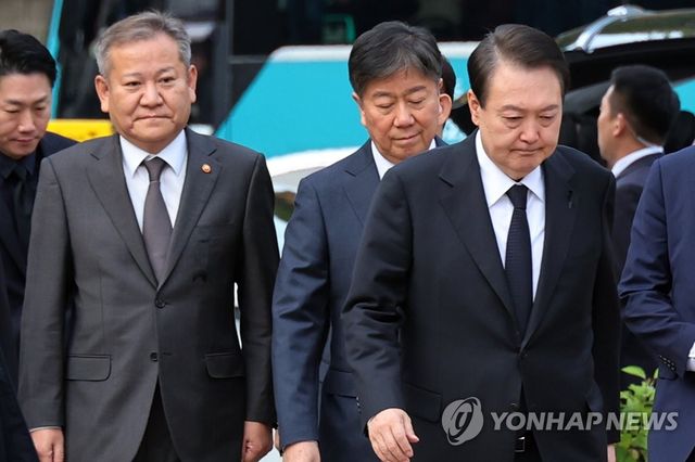 이상민 전 행안부 장관과 김대기 전 비서실장