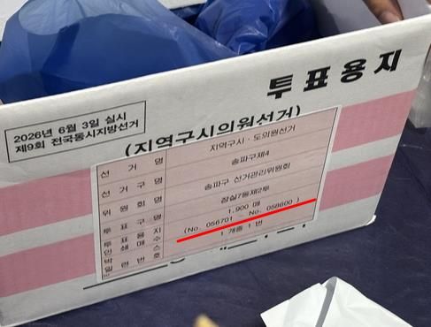 투표용지 1천900매