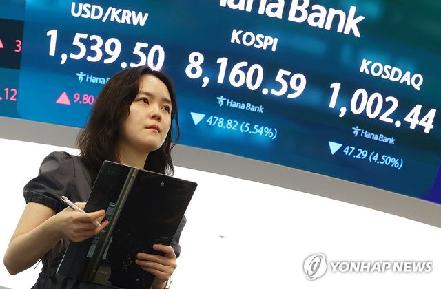 코스피·코스닥 하락마감