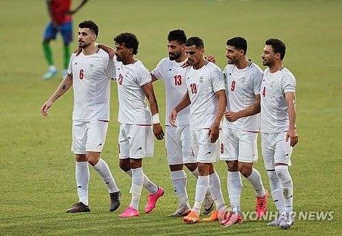 이란 축구대표팀 선수들