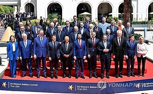 5일 몬테네그로 티밧에서 열린 EU-서발칸 정상회의 [AFP=연합뉴스. 재판매 및 DB 금지] 