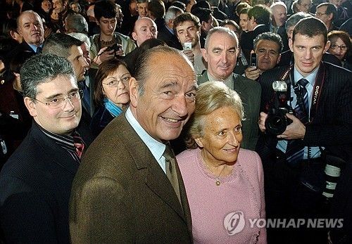 자크 시라크 전 프랑스 대통령과 베르나데트 여사