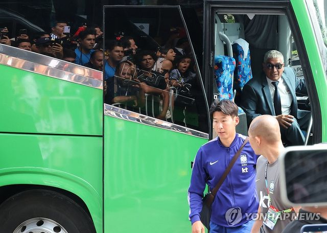 한국 대표팀 손흥민 과달라하라 입성