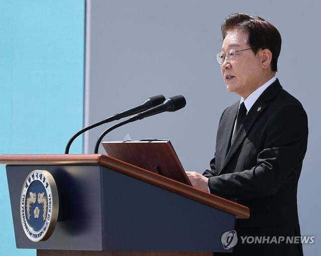 이재명 대통령, 현충일 추념사