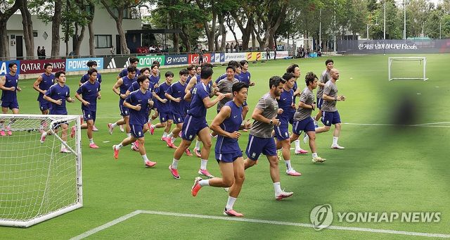 멕시코 첫 훈련 시작한 한국 대표팀