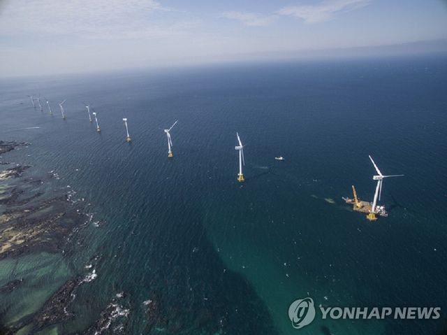 탐라해상풍력발전소 전경