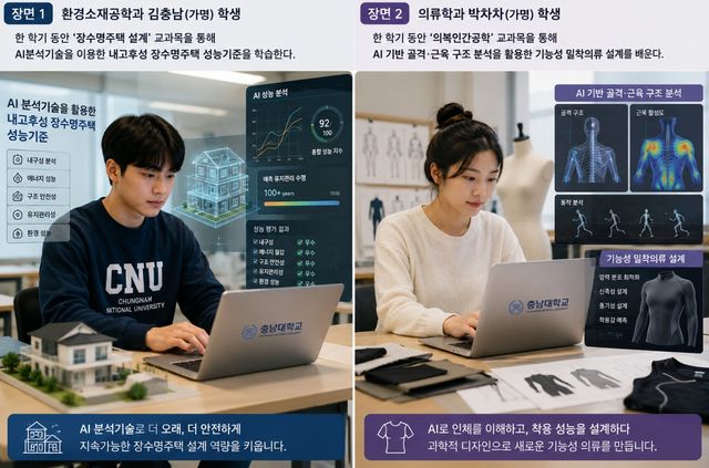 전 학과 AI 전공 교과목 도입(AI 생성 이미지)