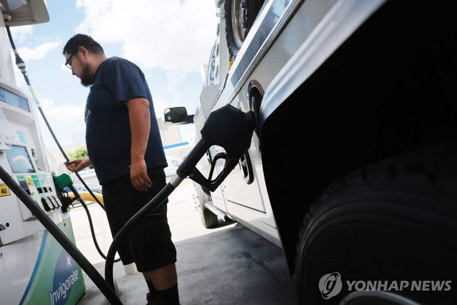 미국 주유소 현장 