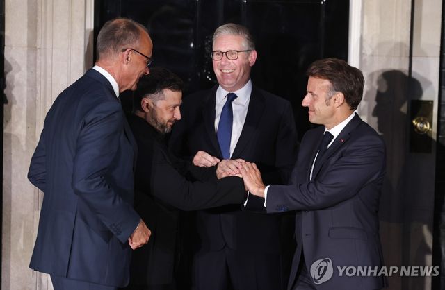 독일·우크라·영국·프랑스 정상 회동
