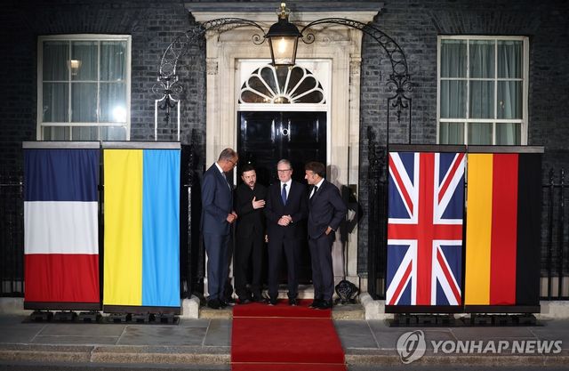 독일·우크라·영국·프랑스 정상 회동