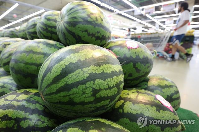 이른 더위에 수박 인기