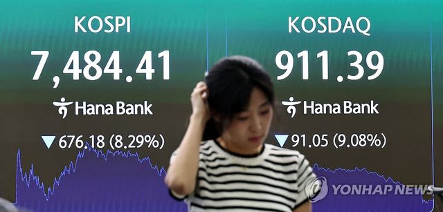 코스피ㆍ코스닥 급락 마감