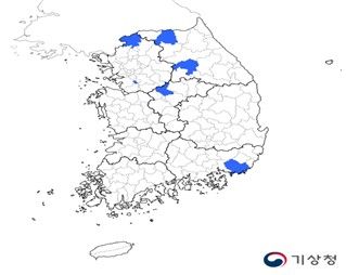 기상가뭄지도 