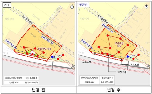 지구단위계획 변경사항