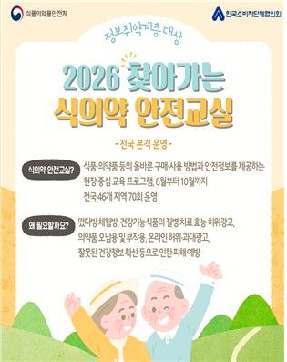 찾아가는 소비자 식의약 안전교실