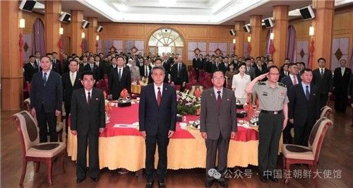 평양에서 열린 중국공산당 창당 105주년 기념 리셉션