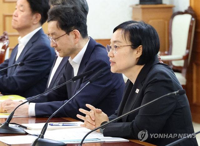 AI 관계장관 간담회 주재하는 한성숙 국무총리