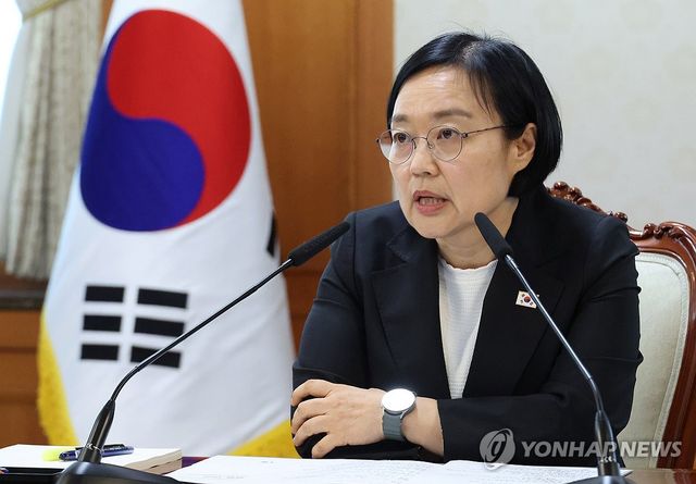 AI 관계장관 간담회 주재하는 한성숙 국무총리