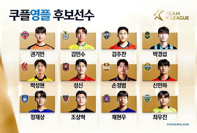 쿠팡플레이 영플레이어 후보선수.