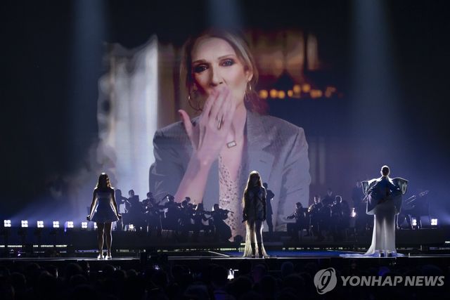 작년 유로비전에 방송된 셀린 디옹 영상 메시지