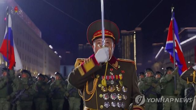지난 2월 열병식 인솔하는 리창호 정찰정보총국장